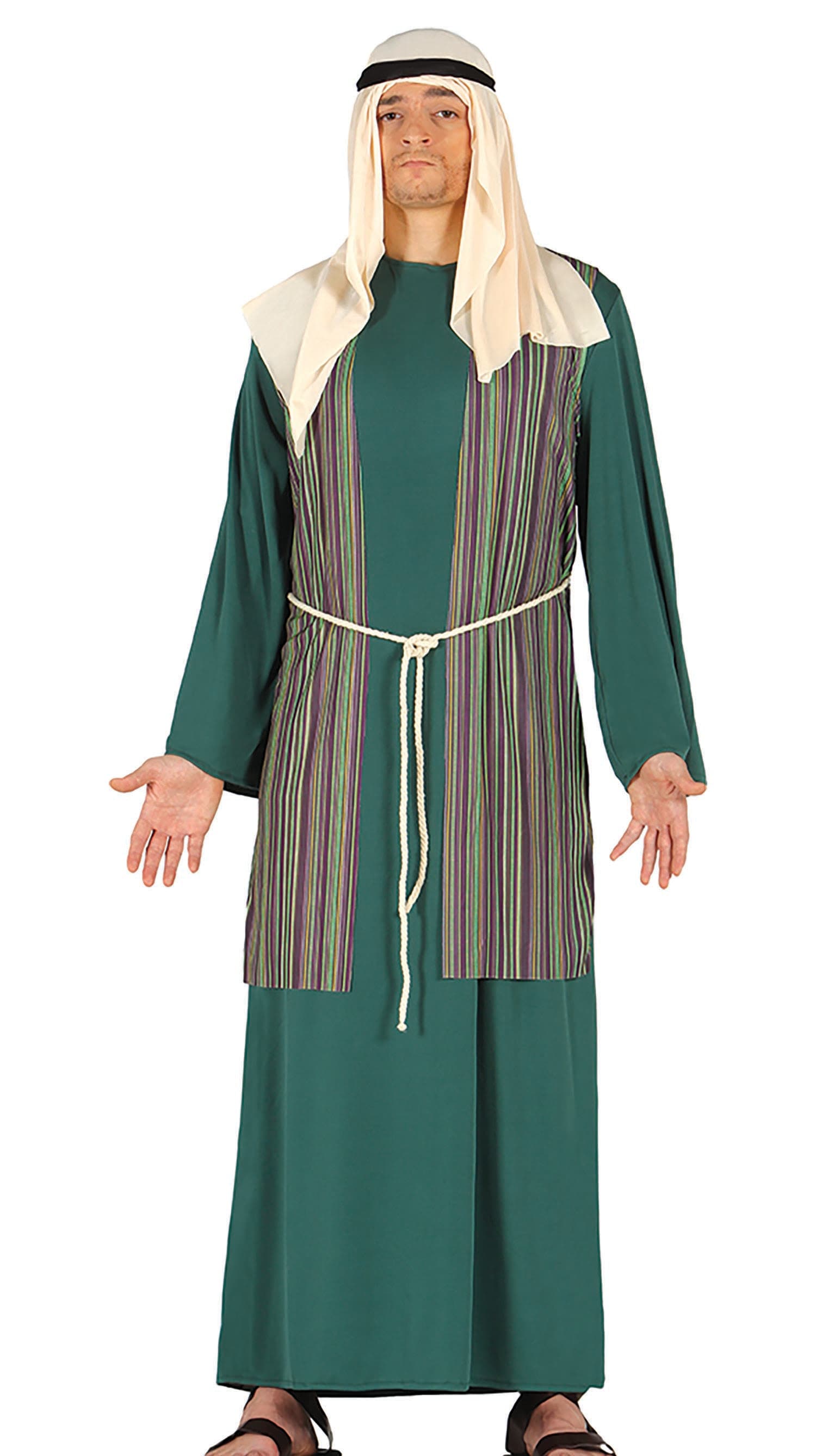 Sankt Josef/hyrde, grøn – kostume til herrer