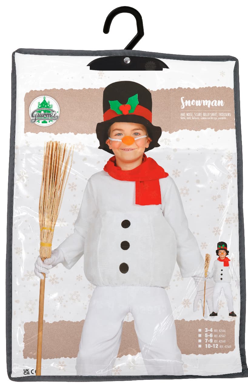 Snemand – kostume til drenge, model 42566
