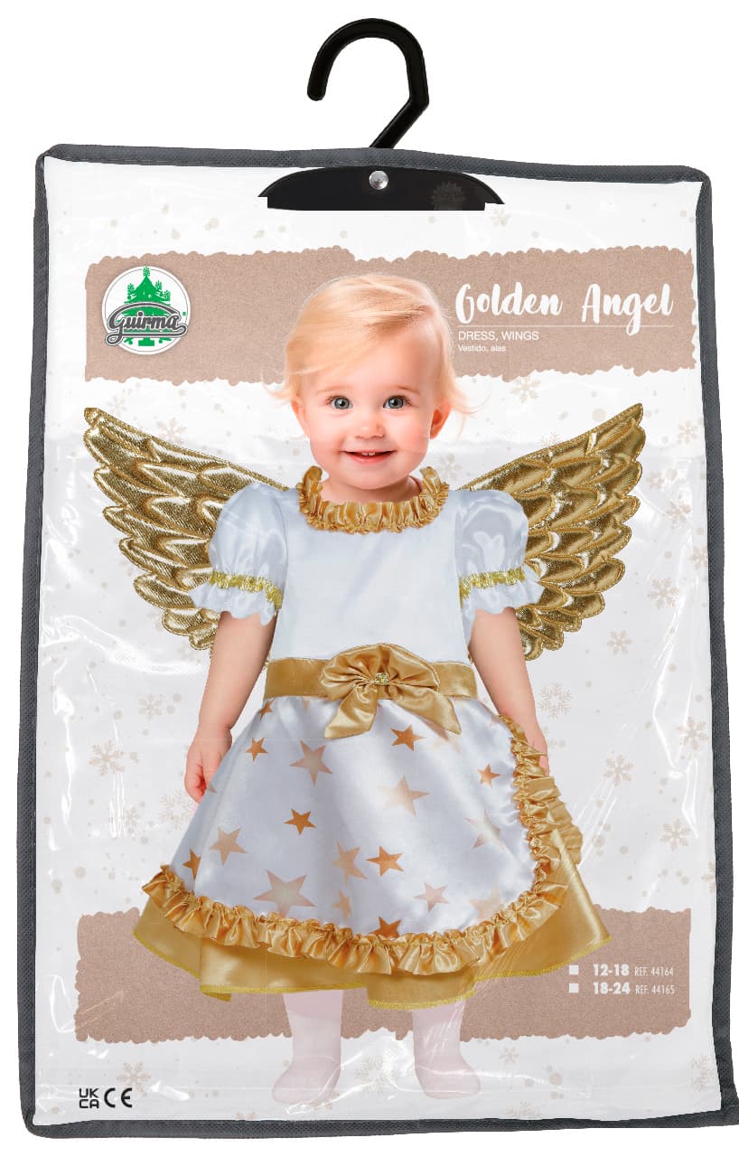 Gylden engel – kostume til baby