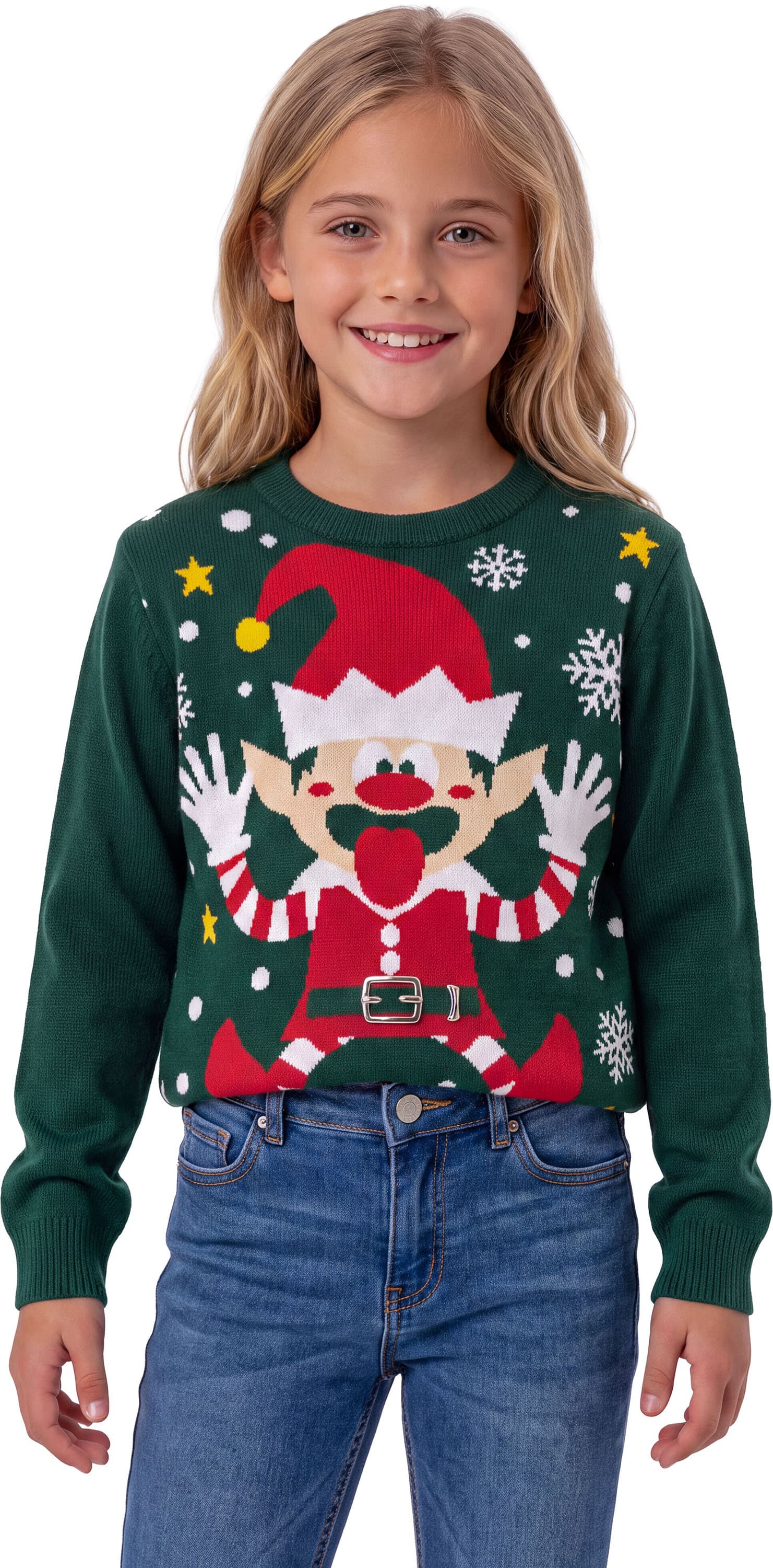 Julesweater med nisse til børn, model 47098
