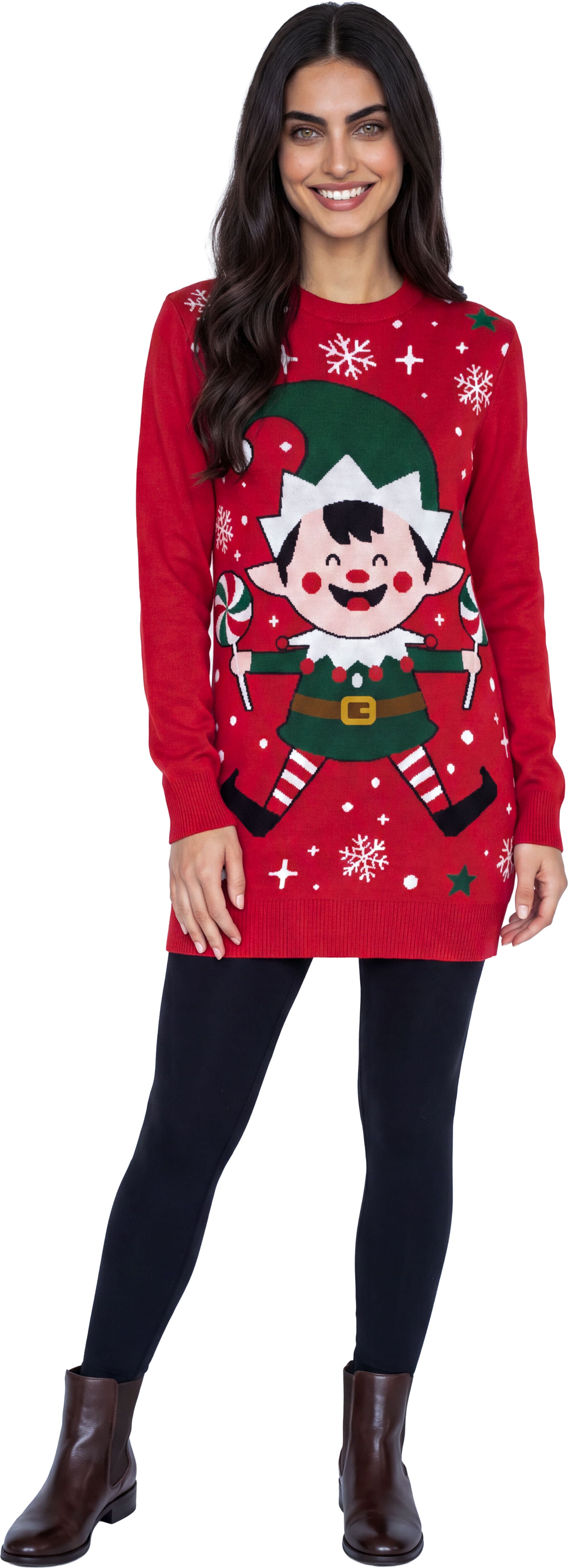 Lang nissesweater til damer