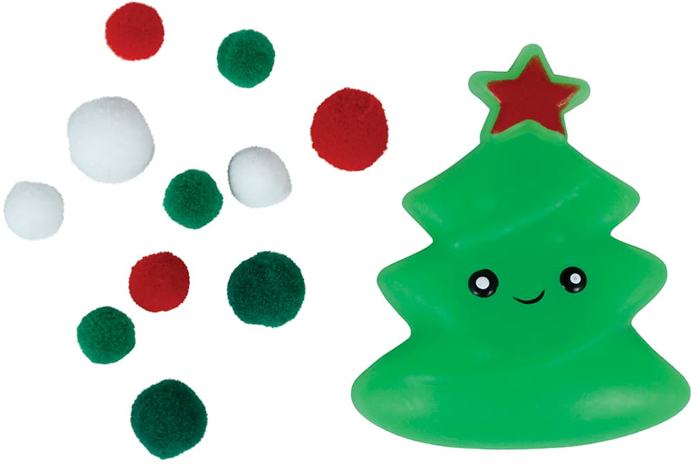 Assorteret julefigur i gummi, 7 × 5 cm