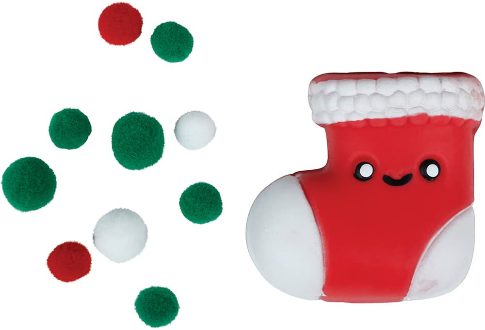 Assorteret julefigur i gummi, 7 × 5 cm