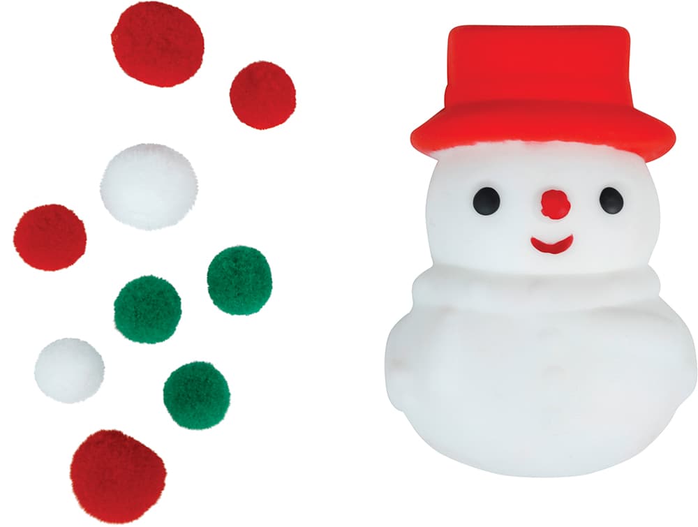 Assorteret julefigur i gummi, 7 × 5 cm