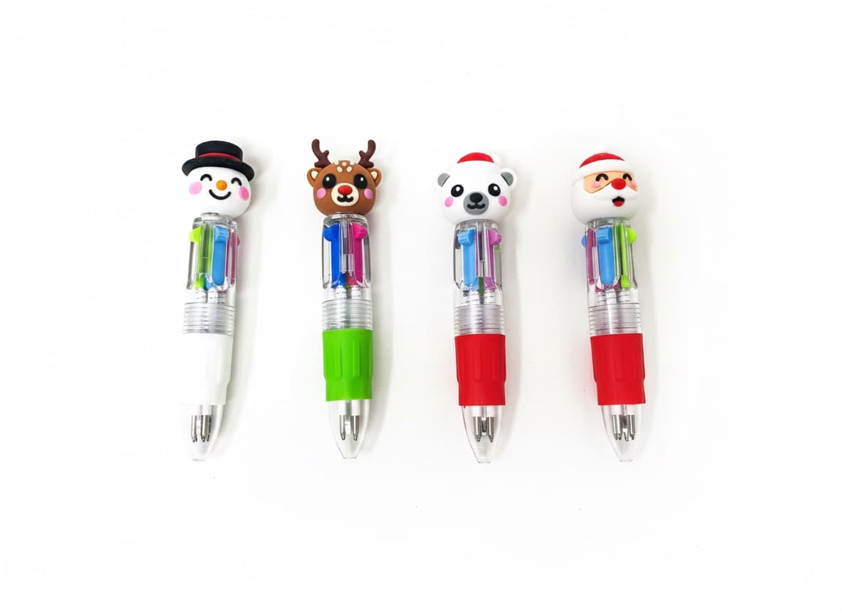 Lil Xmas kuglepen med flere farver, assorterede motiver
