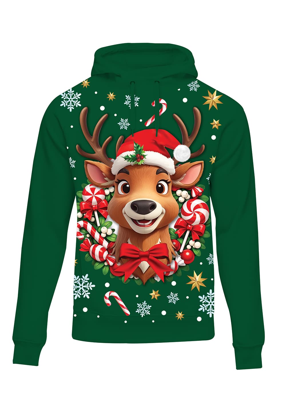 Rensdyrsweatshirt til herrer