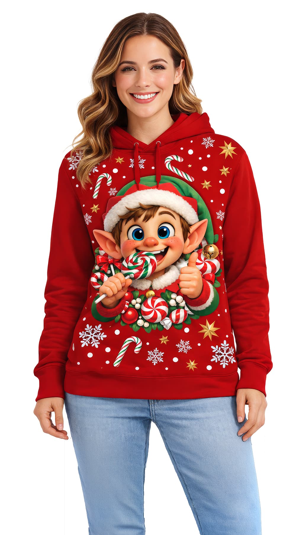 Nisse-sweatshirt til damer