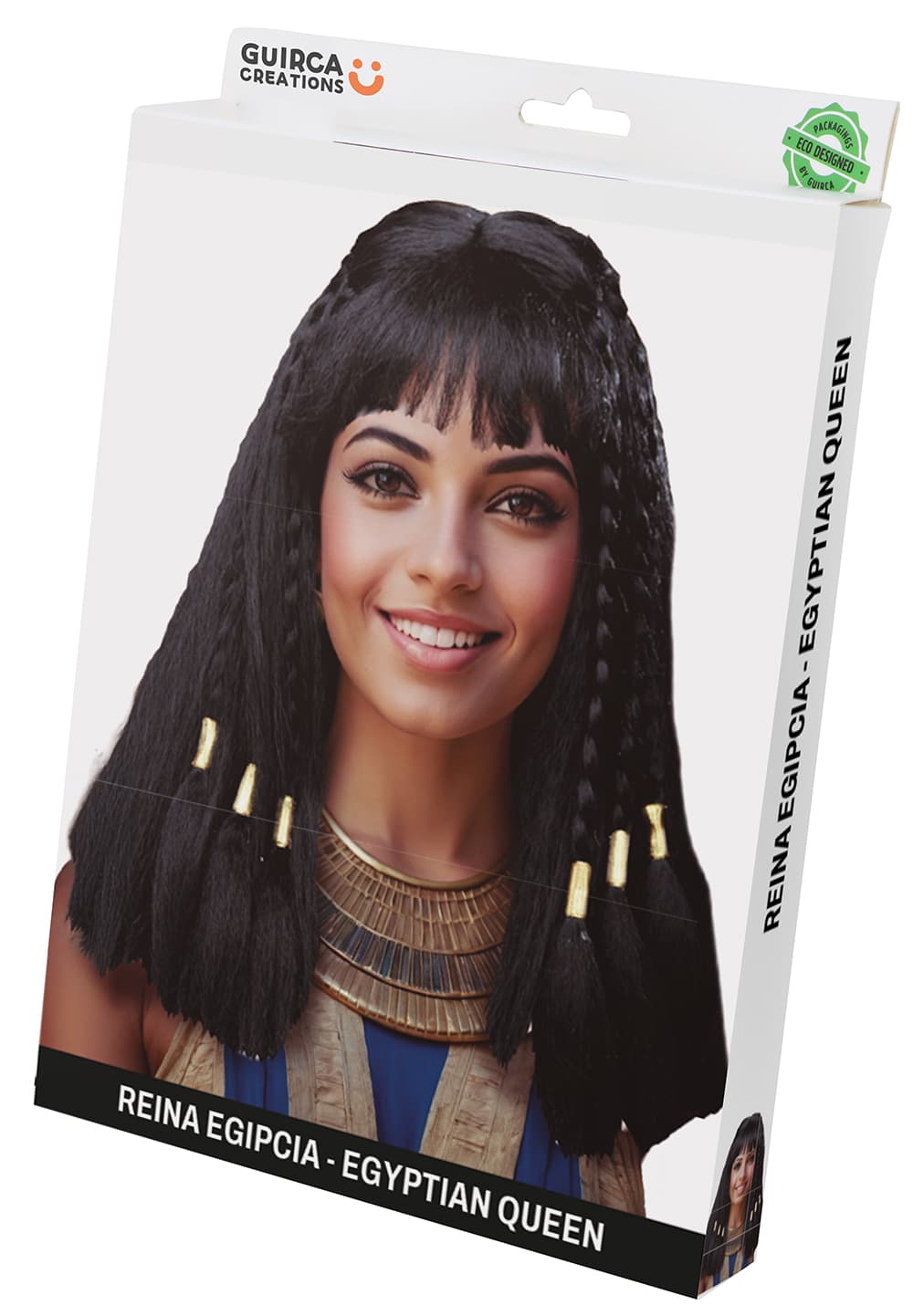 Sort egyptisk dronningeparyk