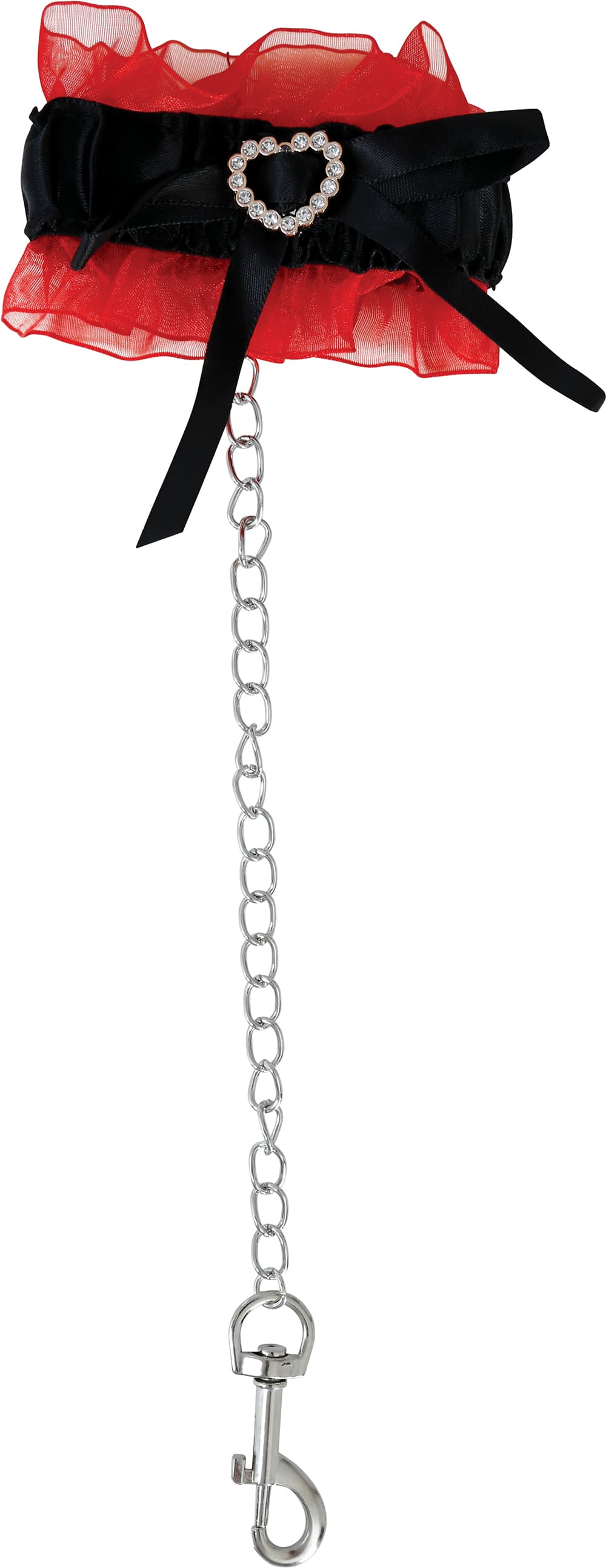 Sæt med håndjern og choker med kæder