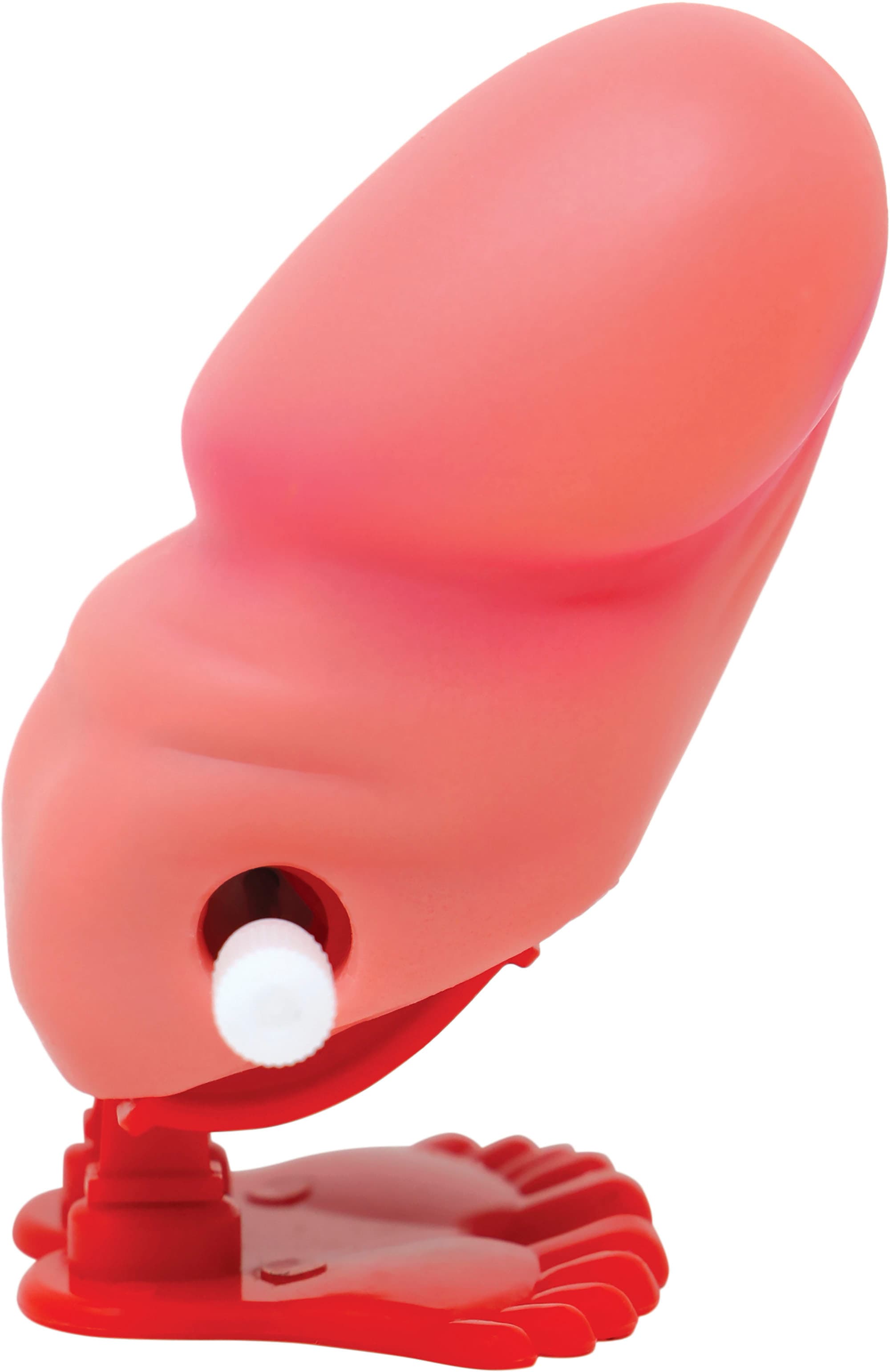 Optrækkelig gående penis, i blister, 6 cm