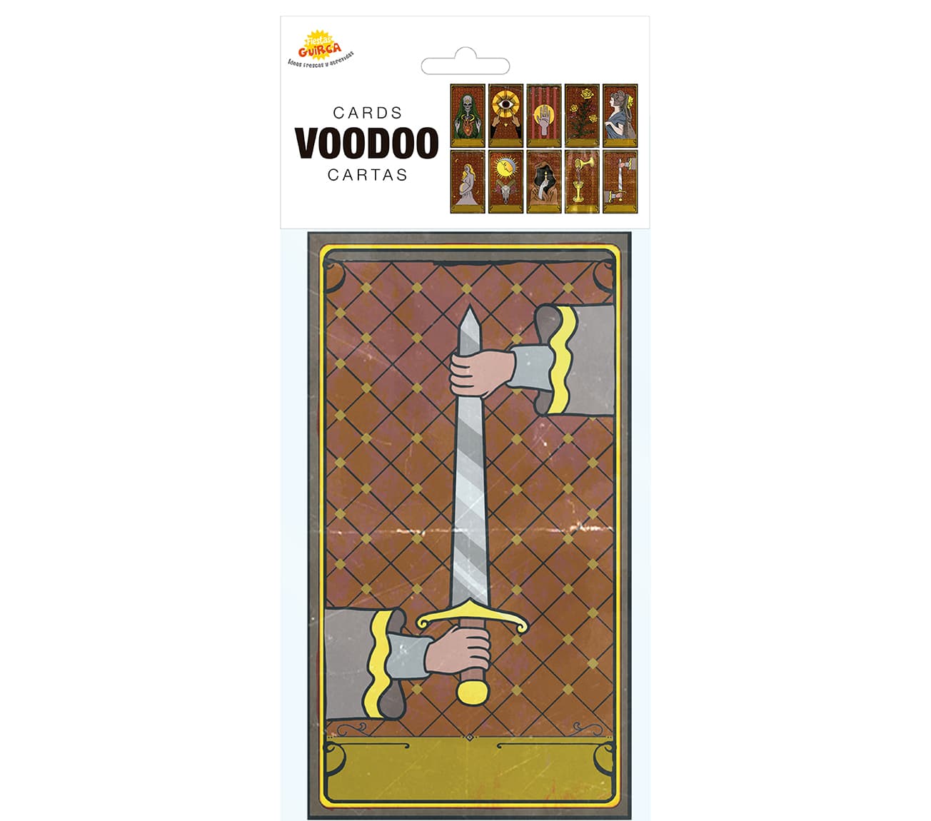 10 voodookort, 11 × 20 cm