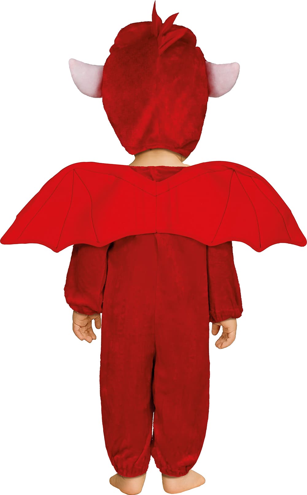 Drage – kostume til baby, rød