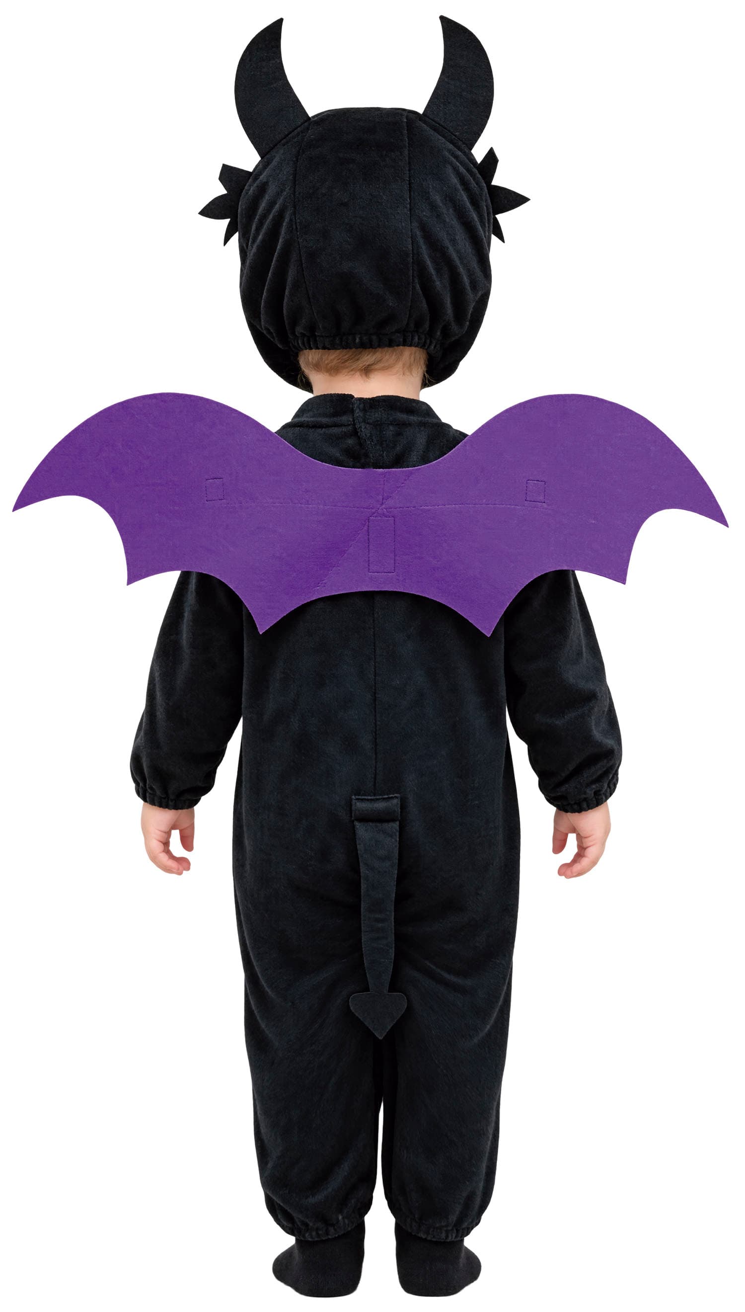 Sort drage – kostume til baby