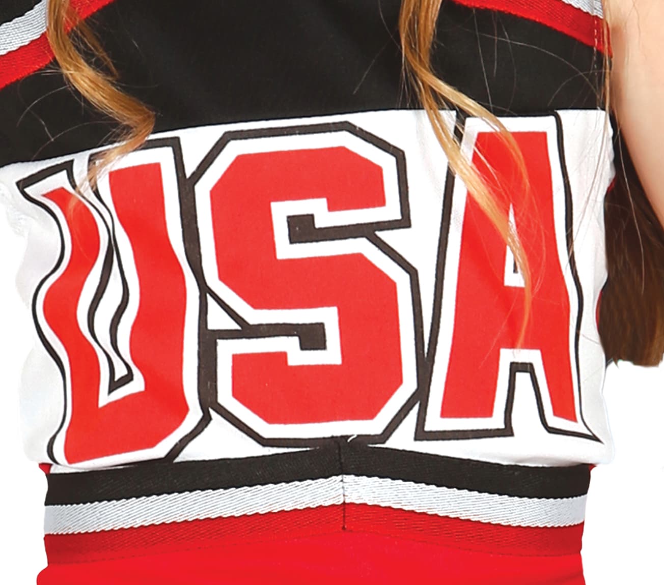 Cheerleader – kostume til piger, rød og hvid