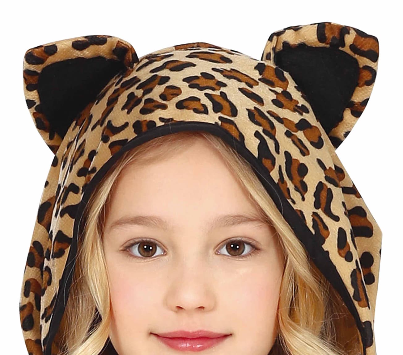 Leopard – kostume til piger, brun og sort