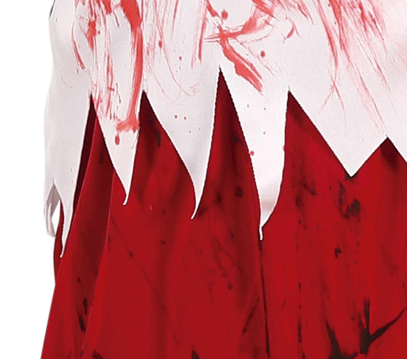 Zombie-cheerleader – kostume til piger, hvid og rød