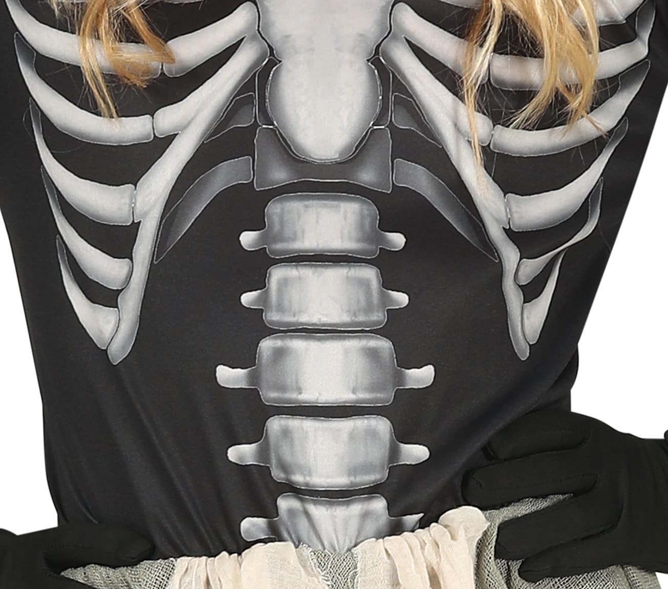 Slidt skelet – kostume til piger