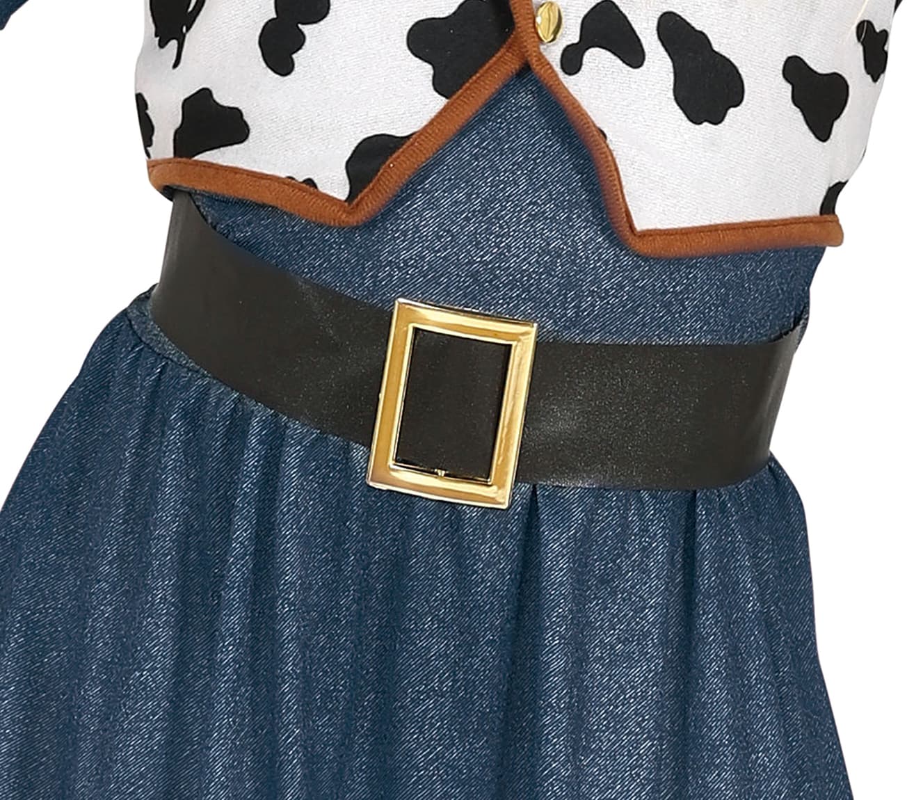 Cowgirl – kostume til piger, blå og brun