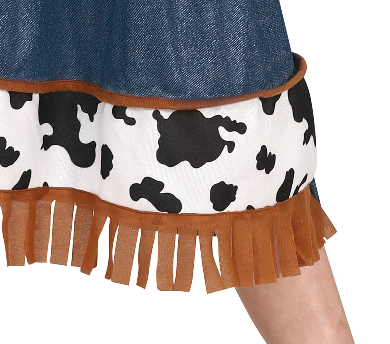 Cowgirl – kostume til piger, blå og brun