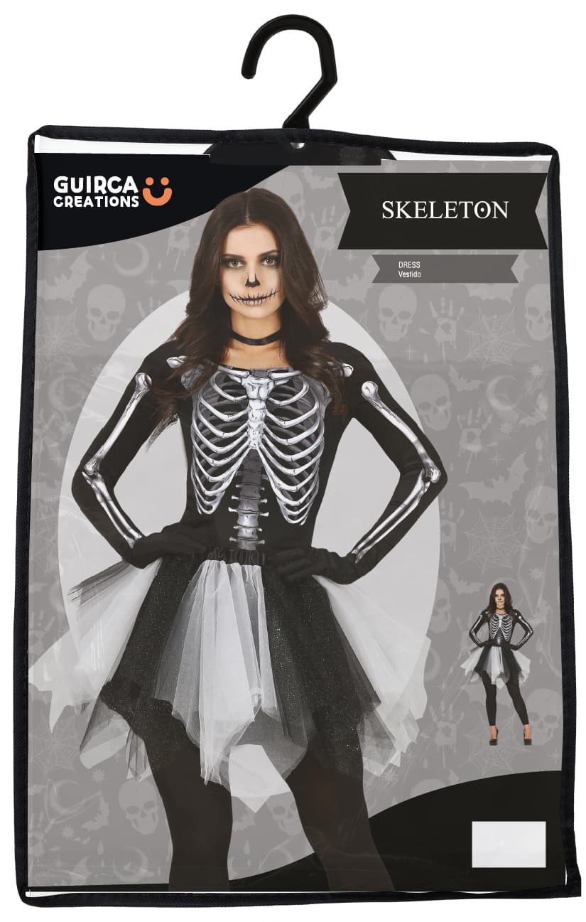 Skelet – kostume til børn og voksne, model 77913