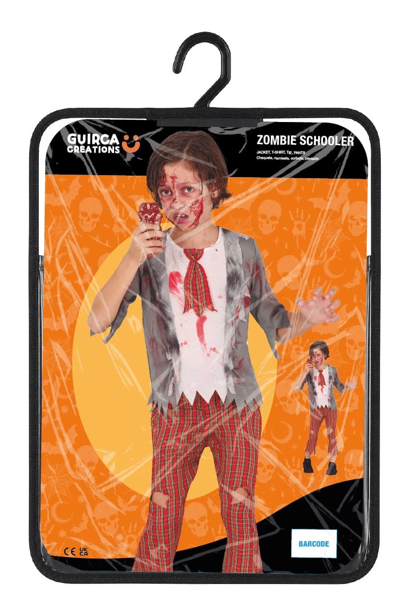 Zombie-skoleelev – kostume til drenge