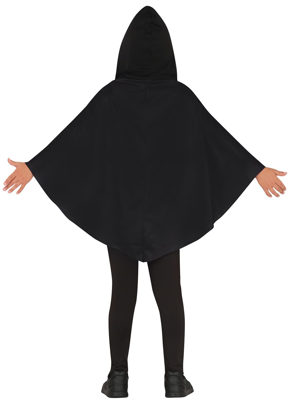 Græskarponcho – kostume til børn, sort