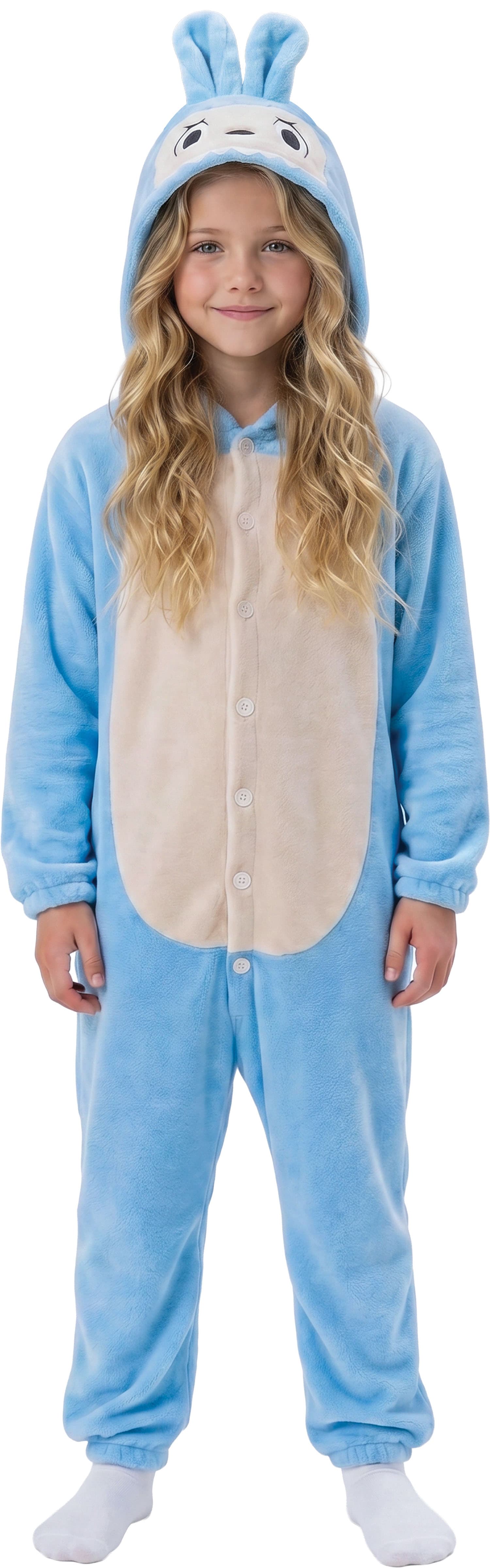 Blå Lulu-monsterpyjamas – kostume til børn