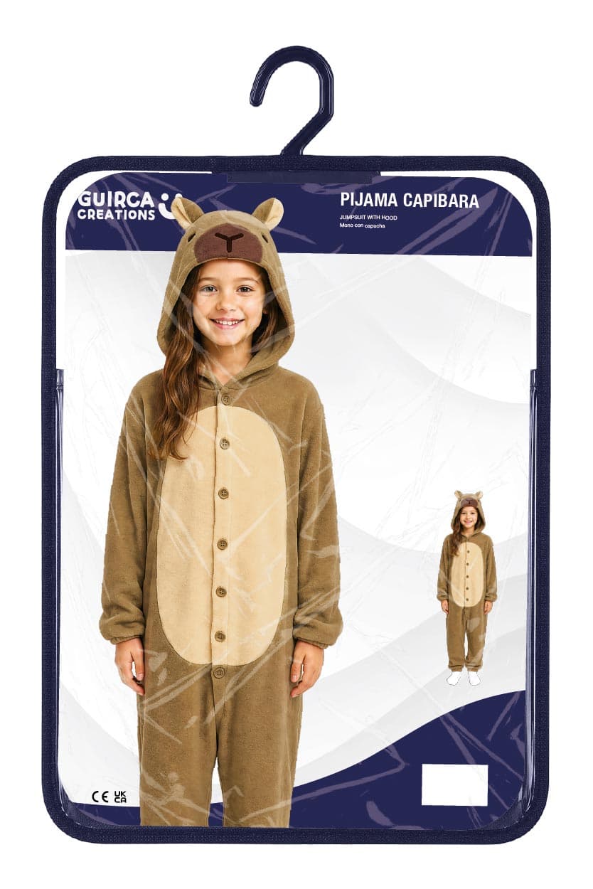 Capybara-pyjamas – kostume til børn