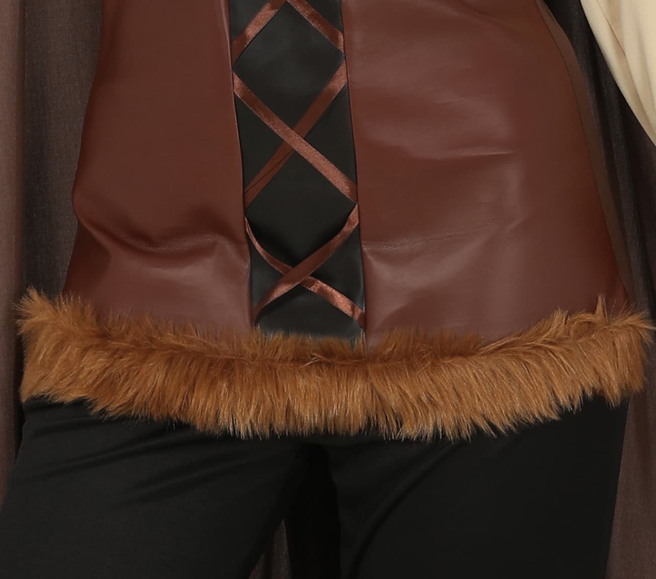 Viking – kostume til damer, brun og beige
