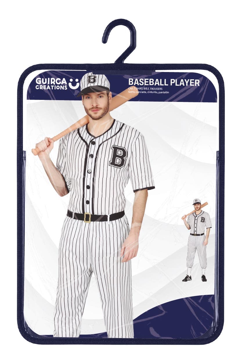 Baseballspiller – kostume til herrer