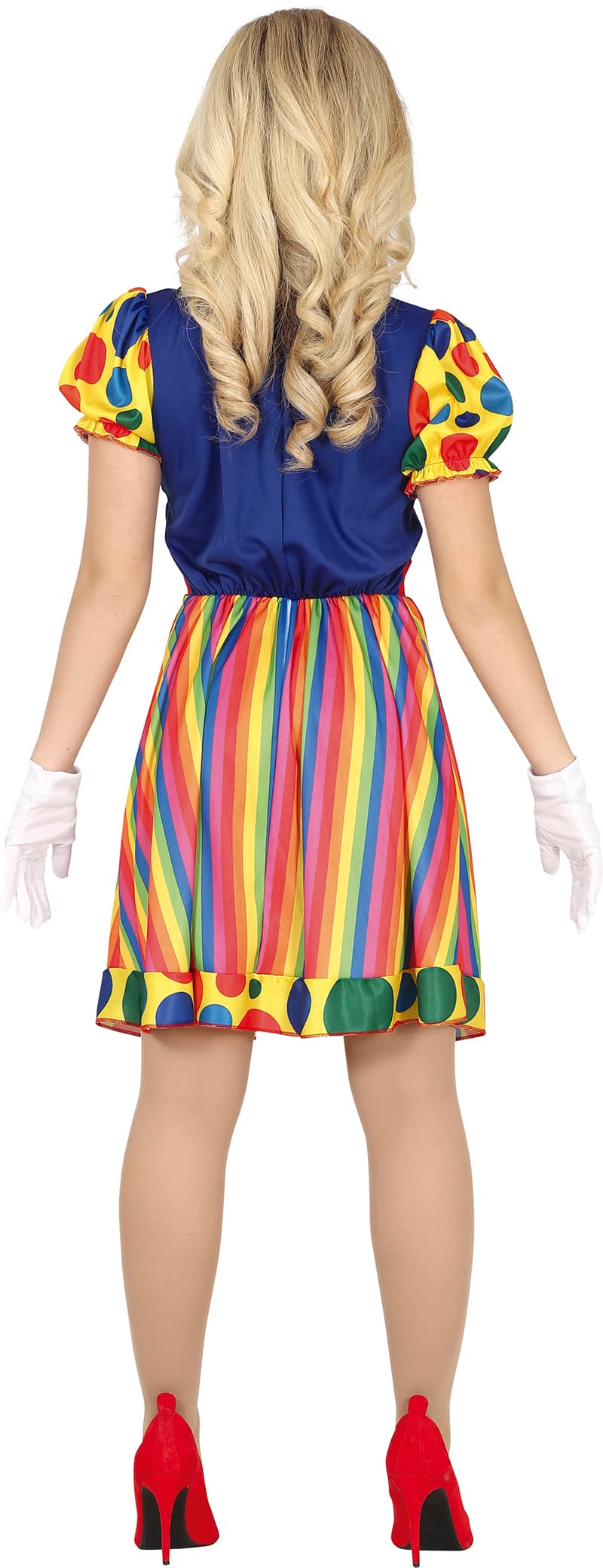Klovn – kostume til damer, flerfarvet, model 79393