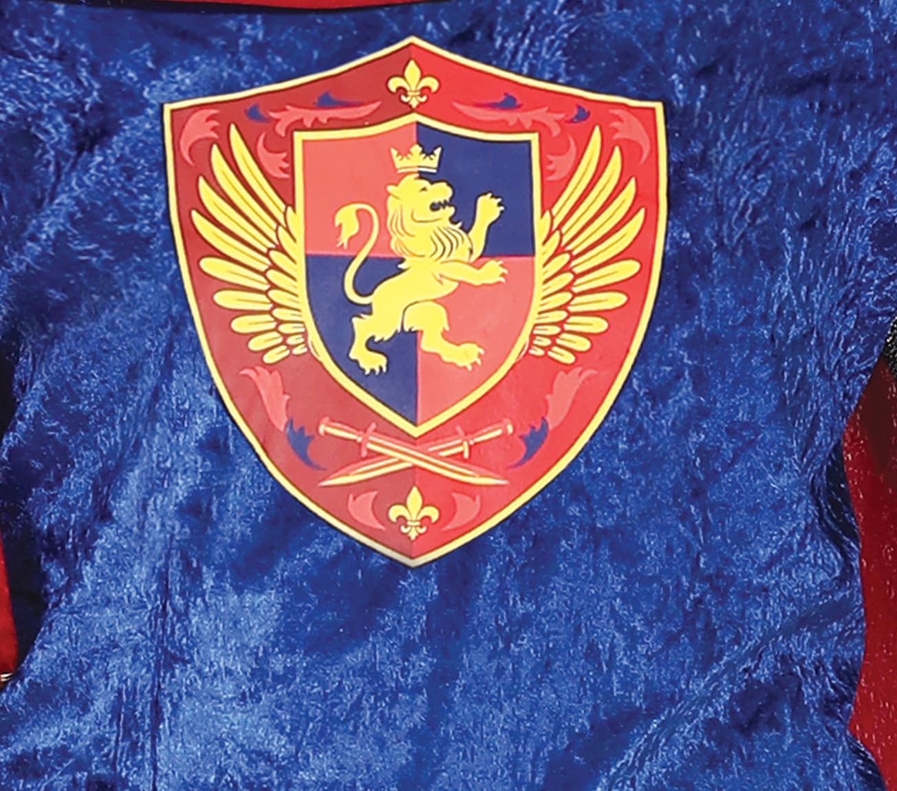 Konge – kostume til herrer, blå, rød og bordeaux
