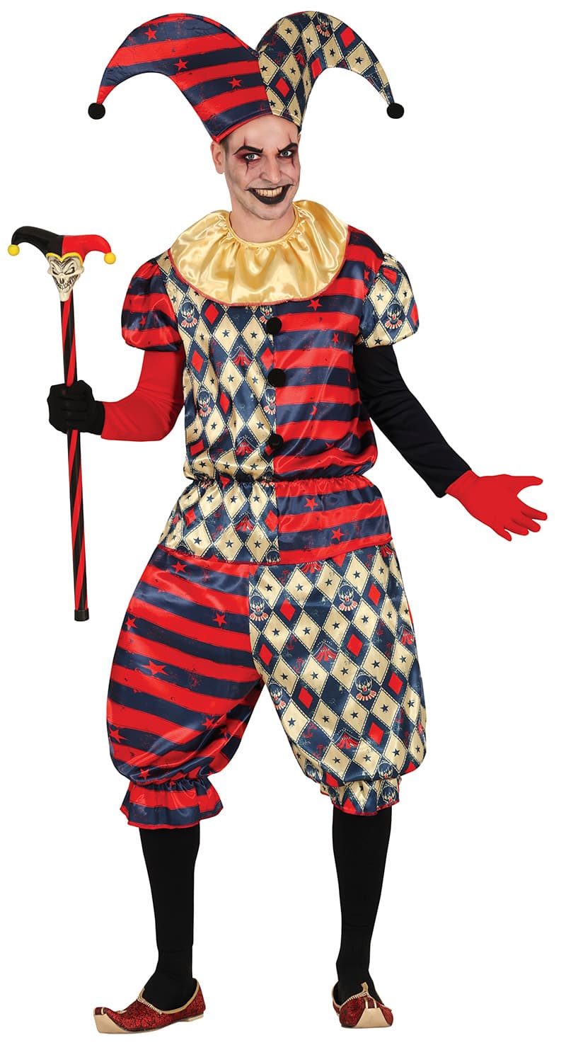 Harlekin med ruder – kostume til herrer