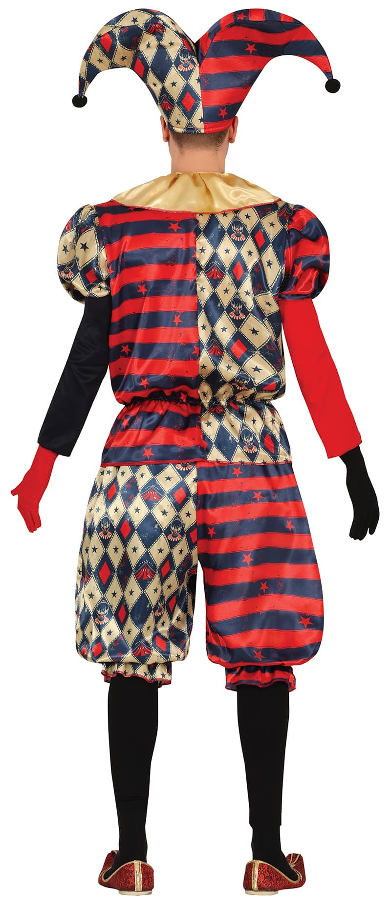 Harlekin med ruder – kostume til herrer