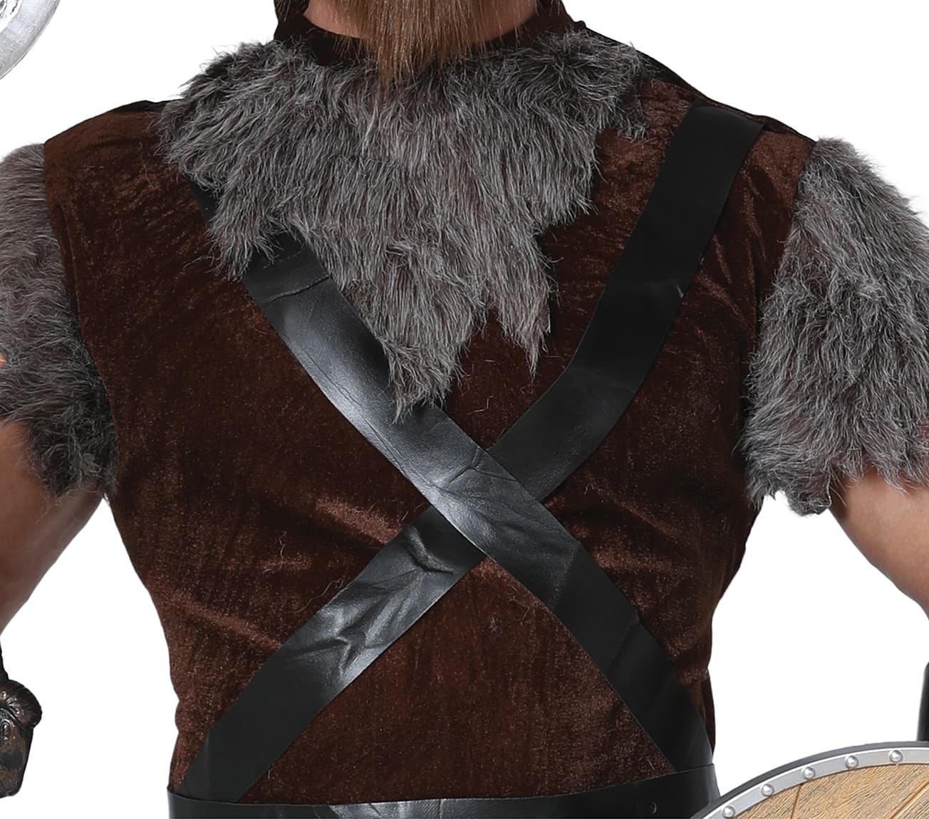 Viking – kostume til herrer, brun og grå