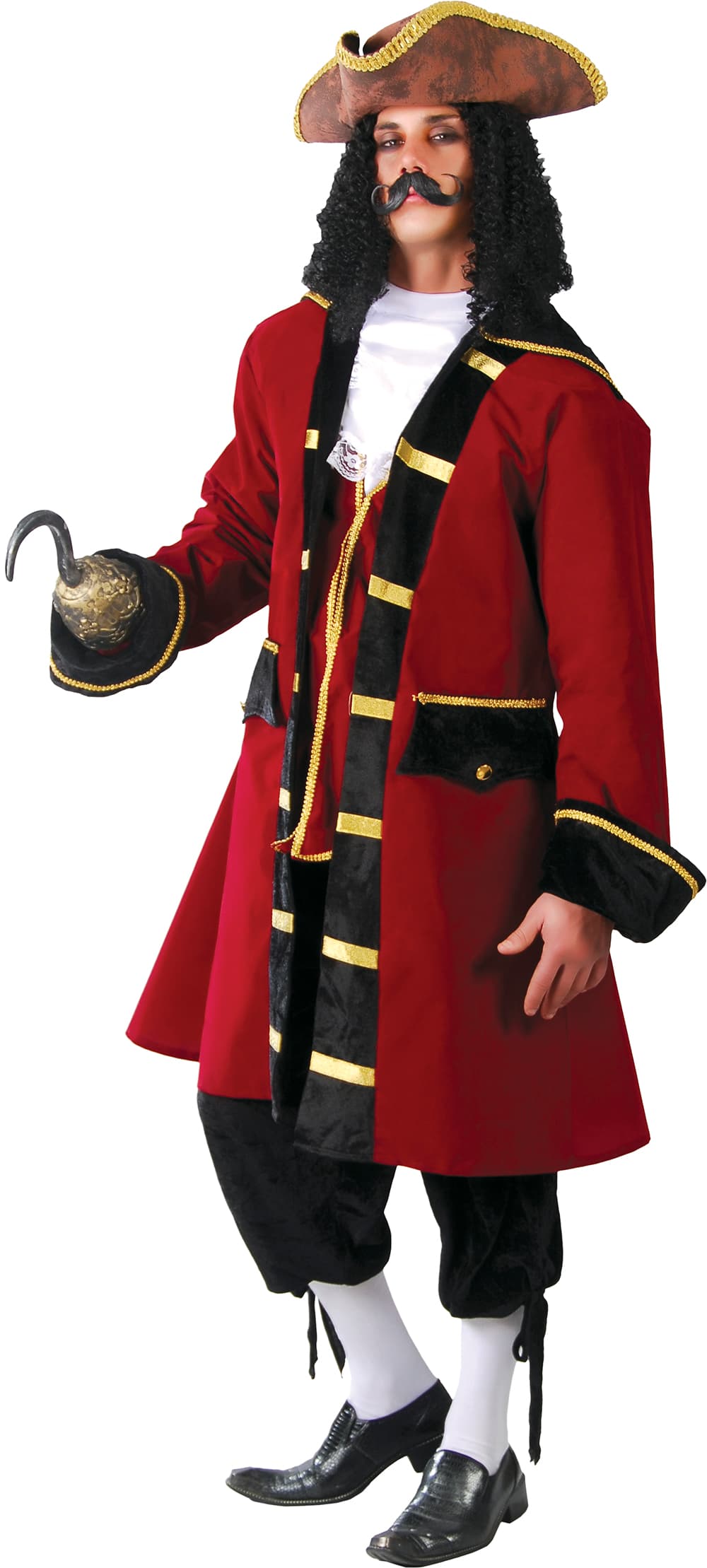 Piratkaptajn – kostume til herrer