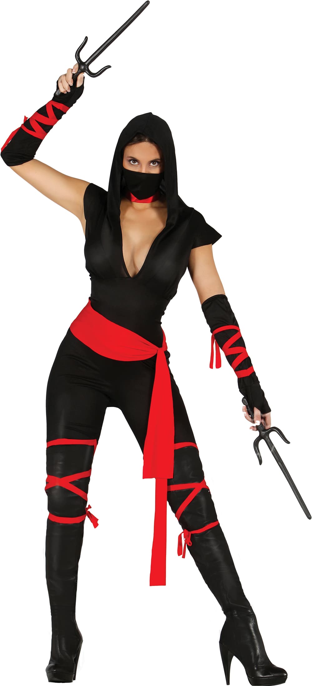 Sort ninja – kostume til damer