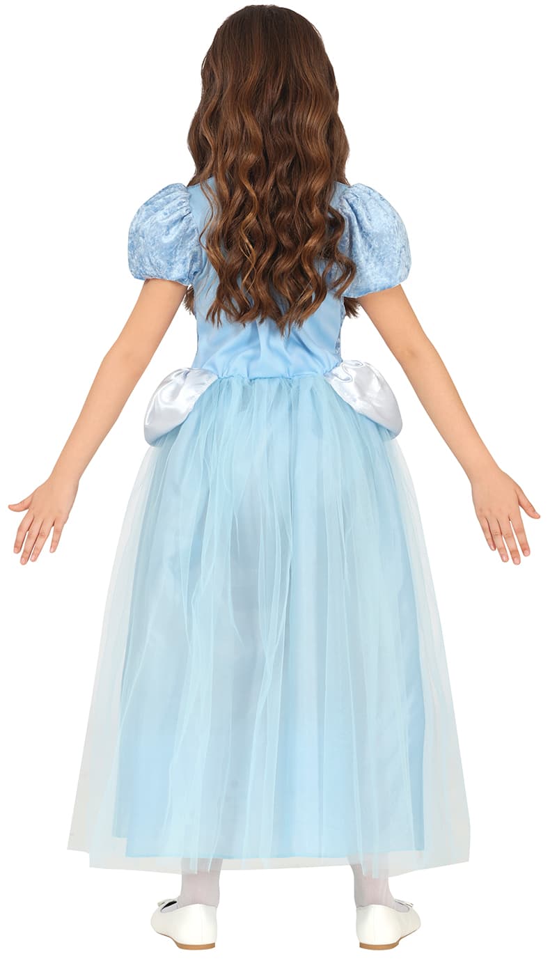Blå fantasiprinsesse – kostume til piger