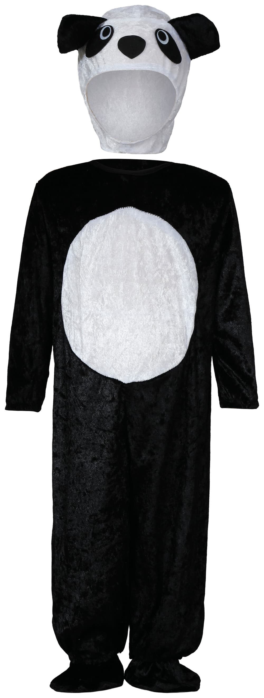 Panda – kostume til baby, sort og hvid