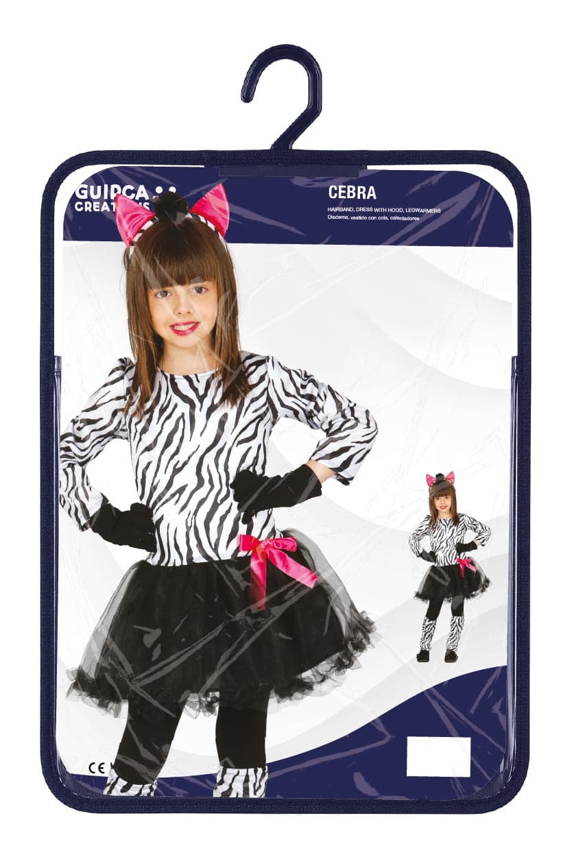 Zebra – kostume til piger