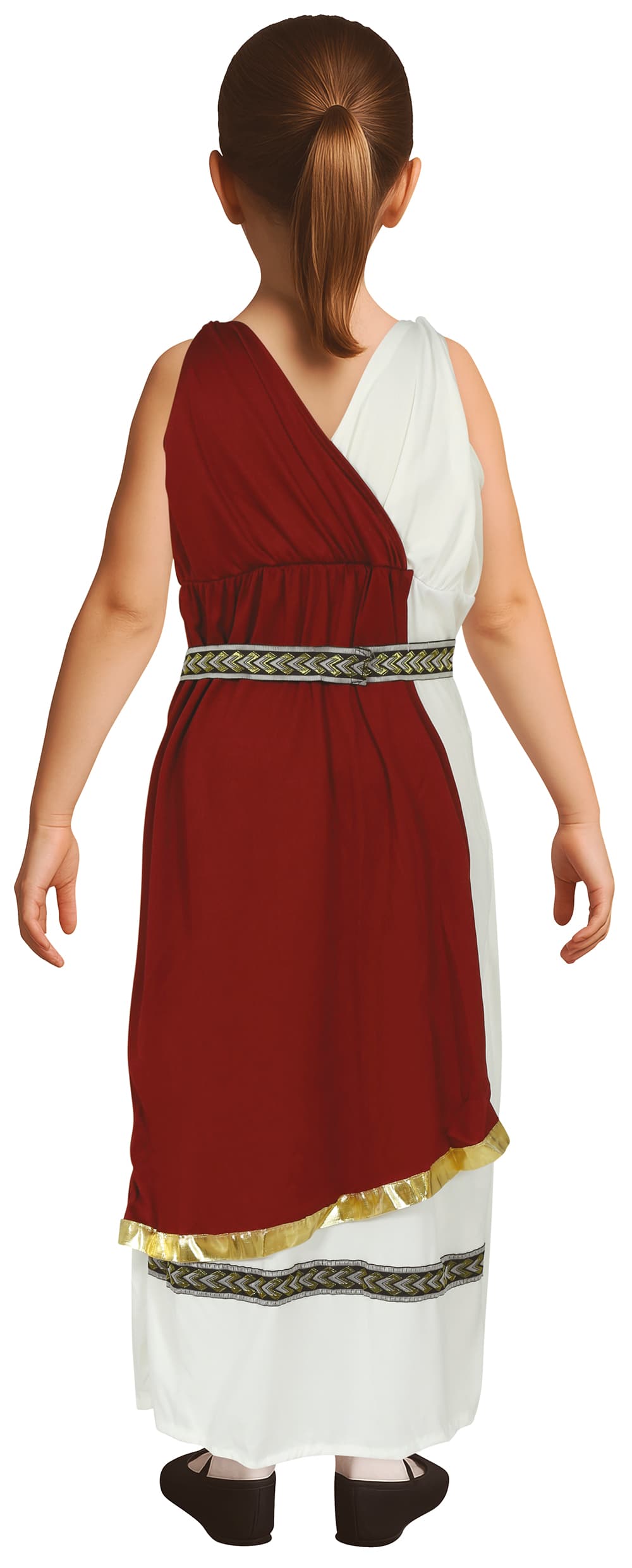 Romer – kostume til piger, bordeaux og beige