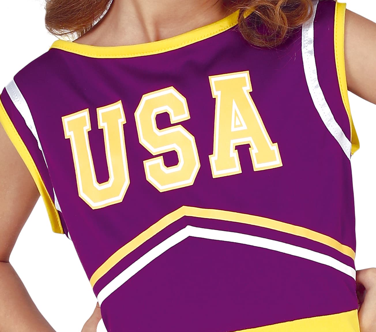 Cheerleader – kostume til piger, lilla