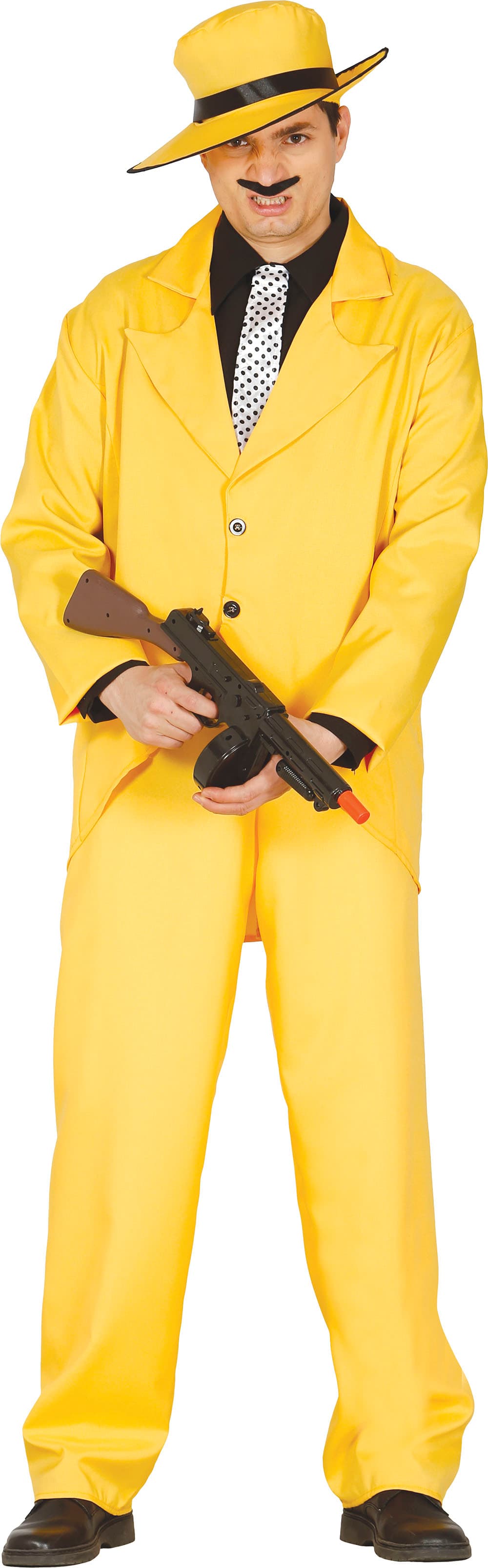 Gangster – kostume til herrer, gul