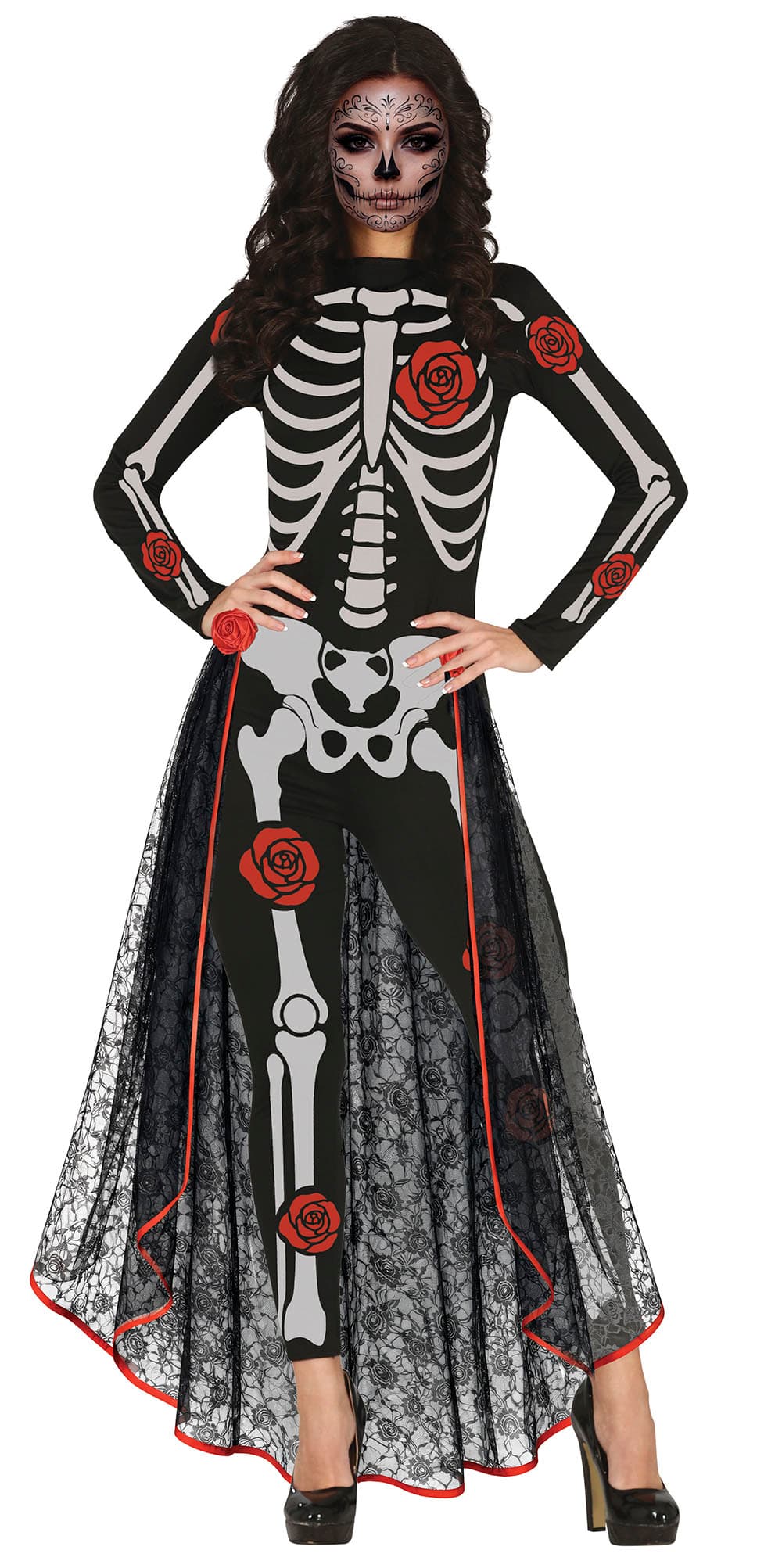Catrina med blomster – kostume til damer