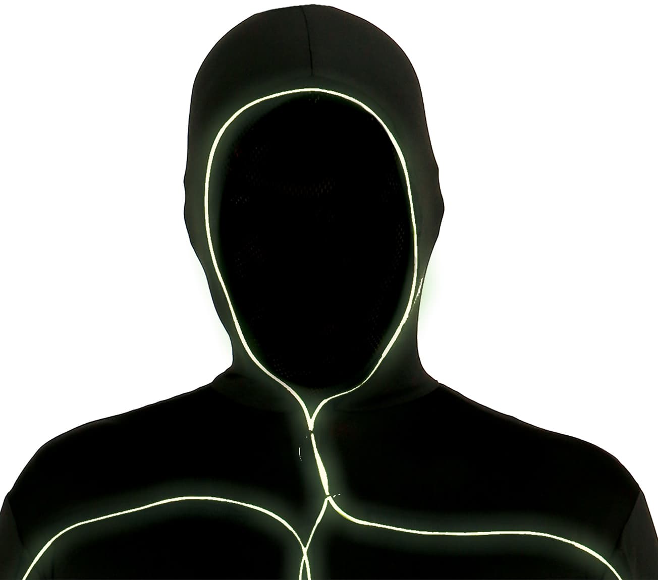 Blacklight-mand – kostume til voksne