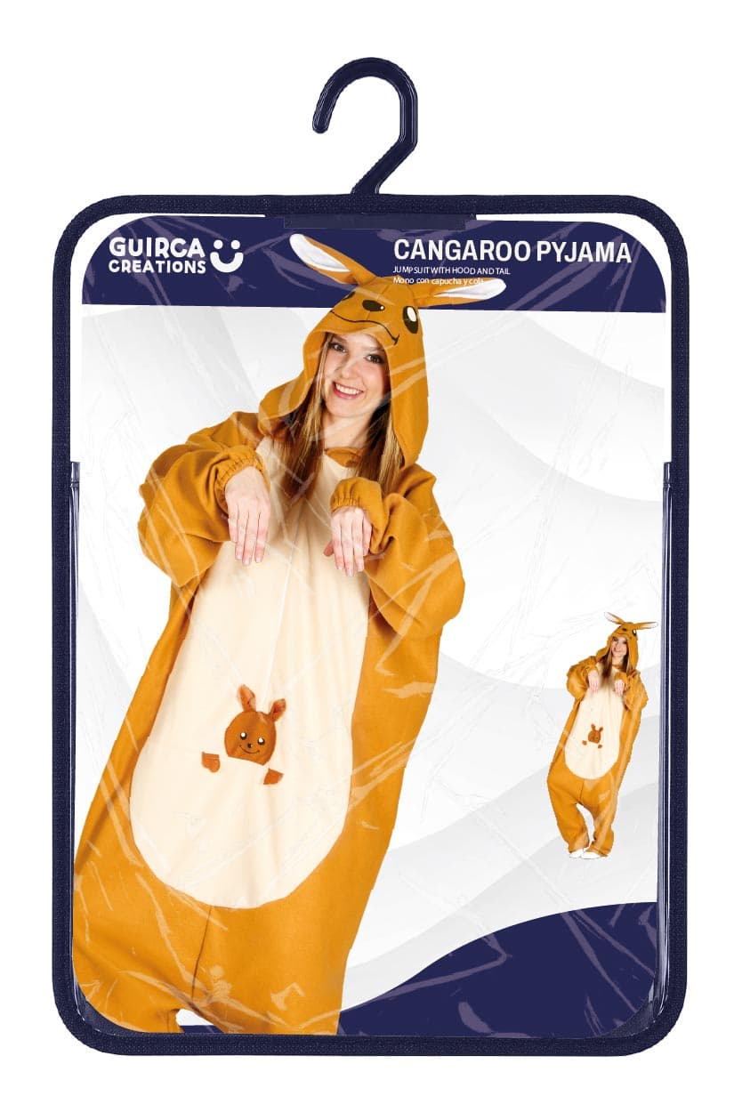 Kænguru-kigurumi – kostume til voksne