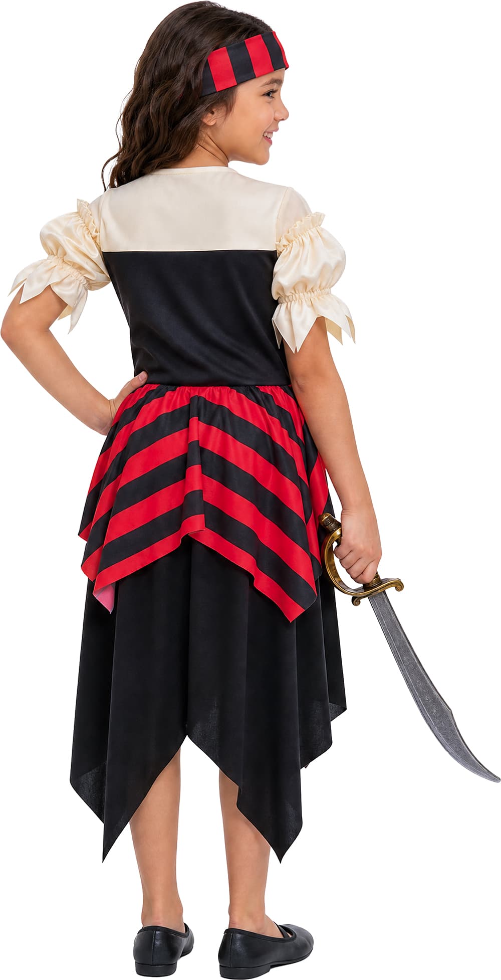 Pirat – kostume til piger, flerfarvet, model 85115