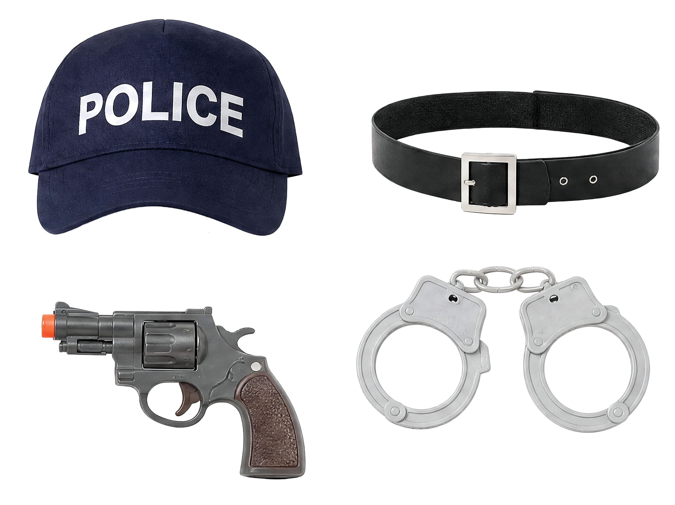 Politi – kostume til børn, mørkeblå