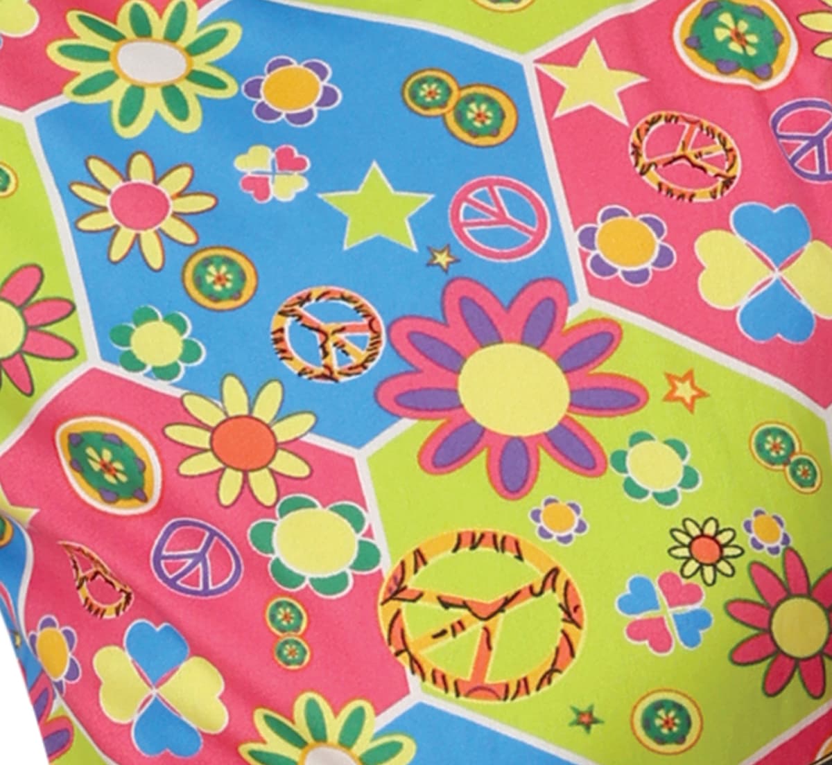 Hippie – kostume til drenge, grøn og flerfarvet