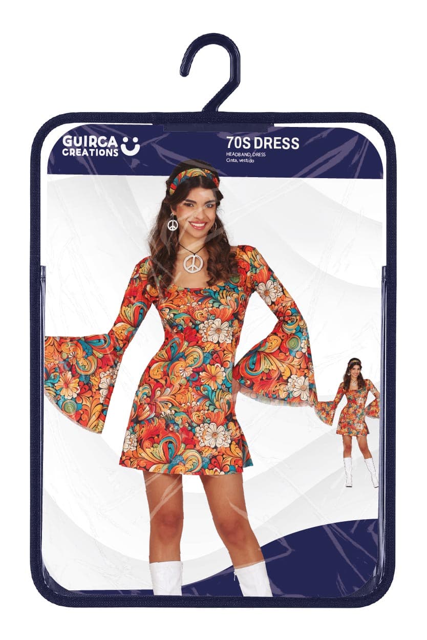 70'er-kjole – kostume til damer, model 86057